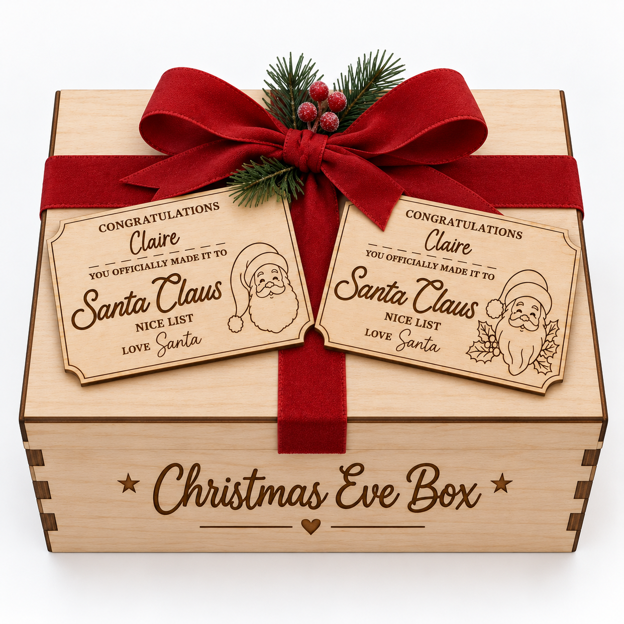 Santa Nice List Tag
