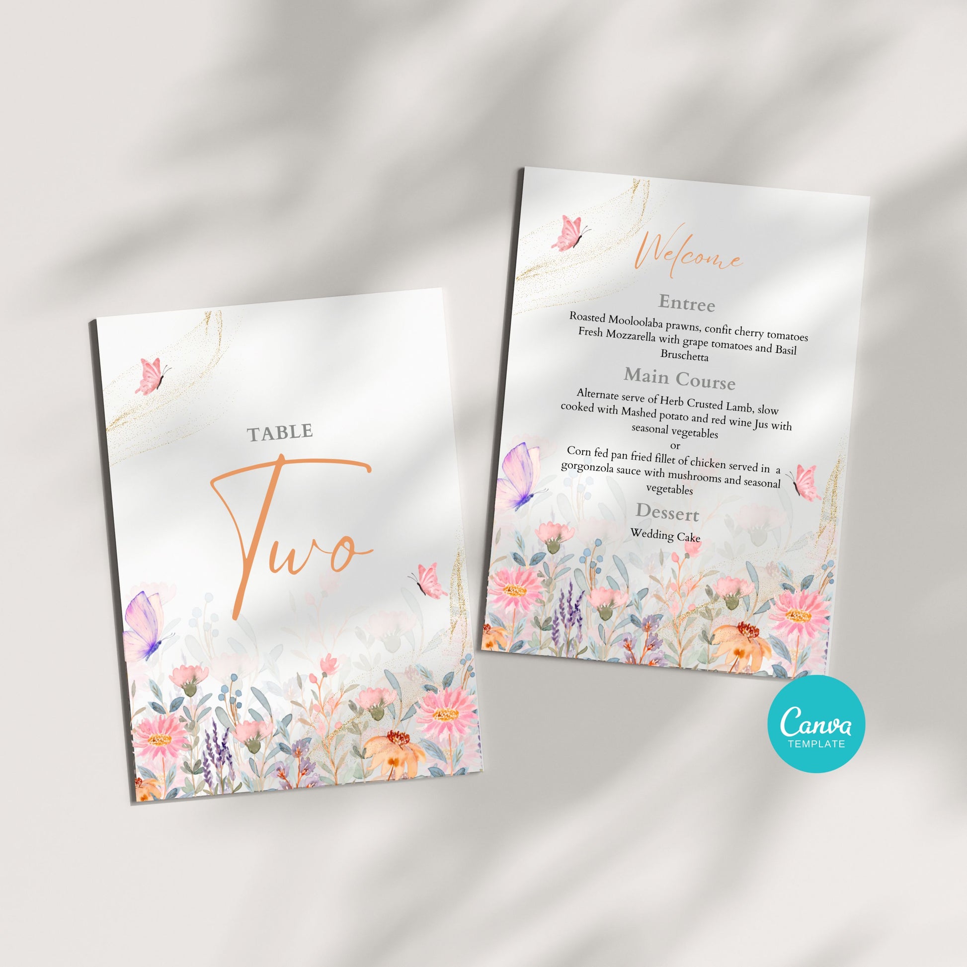 Spring Floral and Butterfly Wedding Bundle - PeppaTree Designs