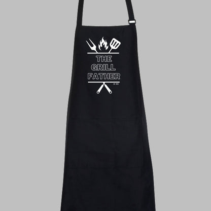 The Grillfather BBQ Cotton Apron with Est. Year - PeppaTree Designs