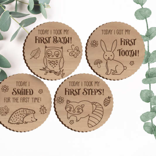 Forest Baby Milestone Cards