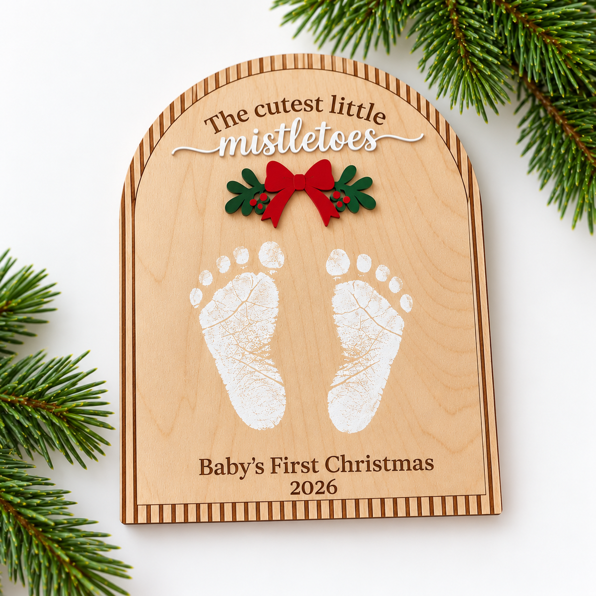 The Cutest Mistletoes Sign | Footprint or Handprint Plaque