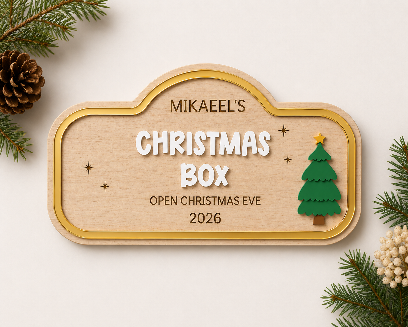 Christmas Eve Box Sign