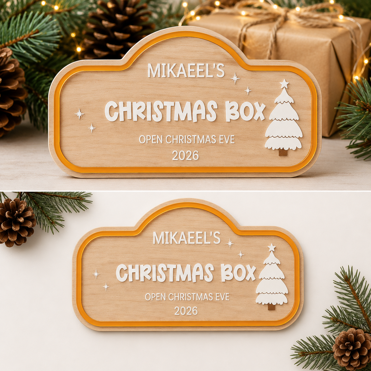 Christmas Eve Box Sign