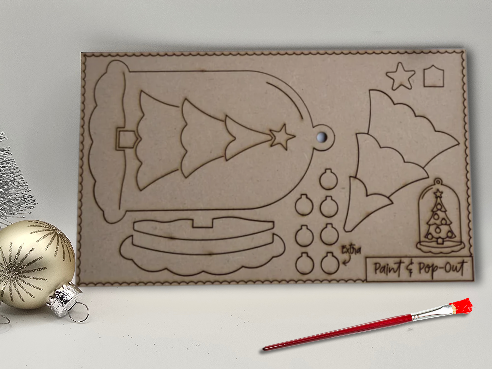 Paint and Pop Ornament Kit - PeppaTree Designs