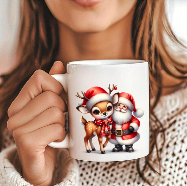 24 Christmas Cute Reindeer Elk UV DTF Transfer | DiY Transfer Stickers - PeppaTree Designs