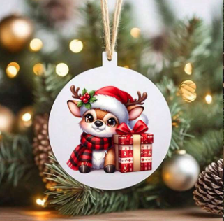 24 Christmas Cute Reindeer Elk UV DTF Transfer | DiY Transfer Stickers - PeppaTree Designs