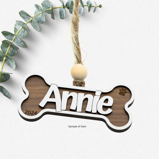 Personalised Dog Bone Ornament