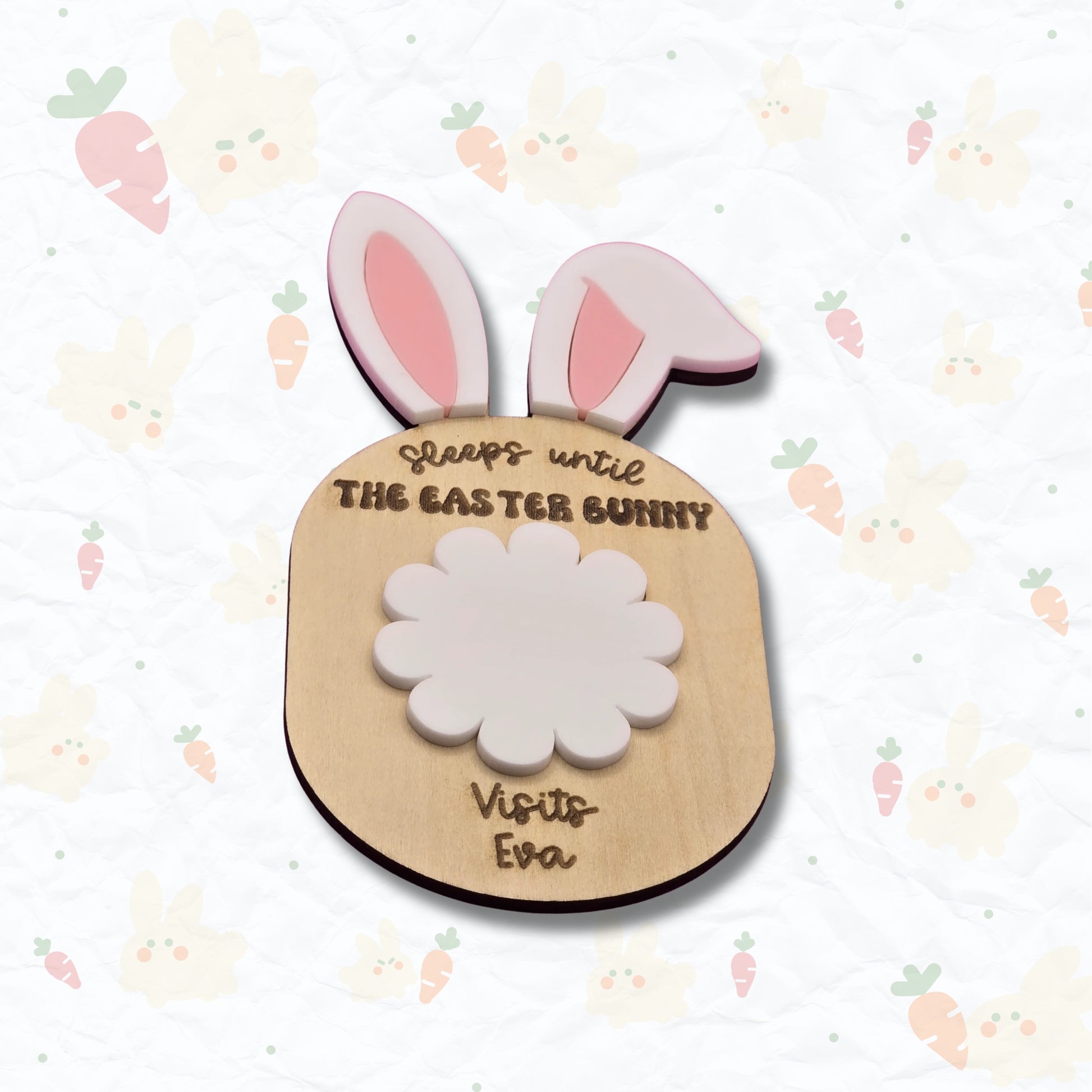 Easter Bunny Countdown Magnet Sign - PeppaTree Designs