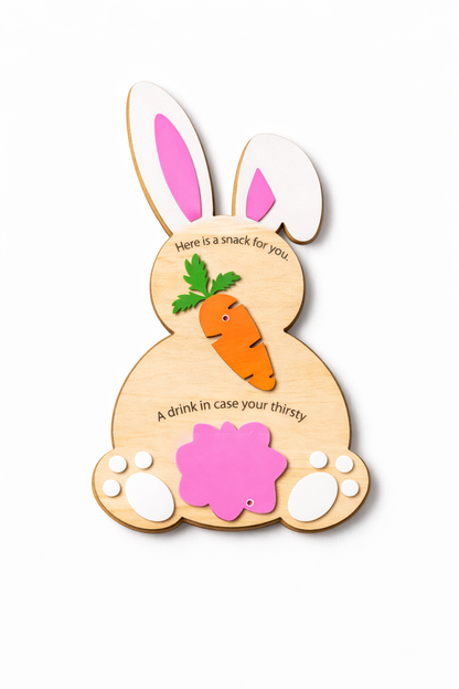 Easter Bunny Snack Sign Paint and Pop Kit