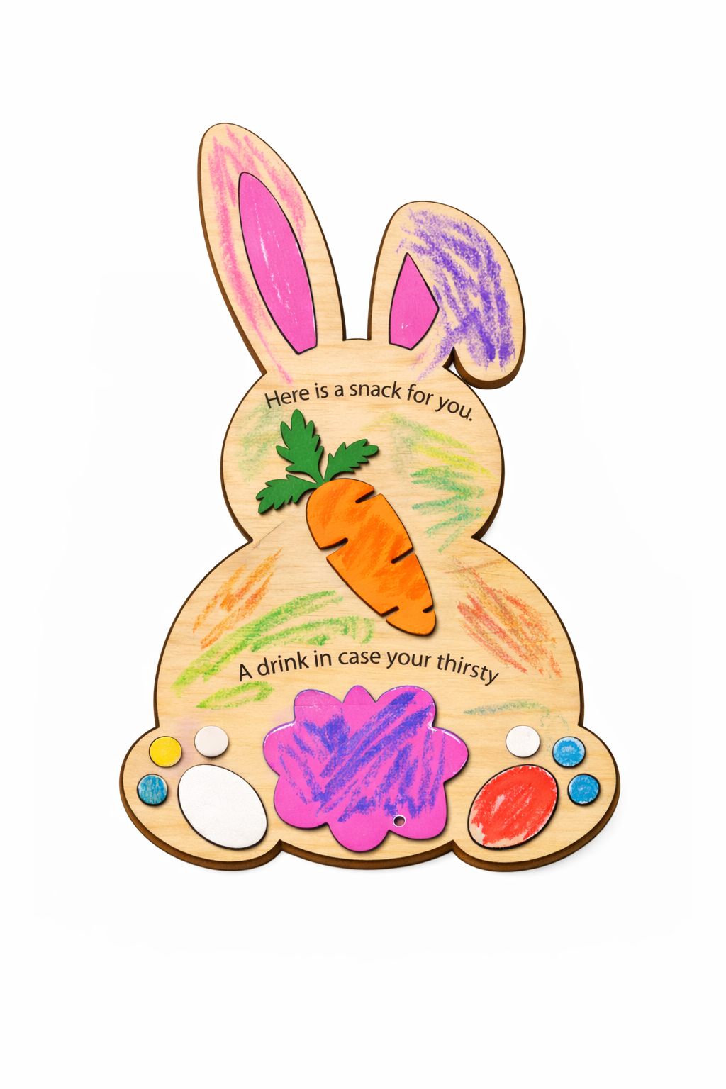 Easter Bunny Snack Sign Paint and Pop Kit