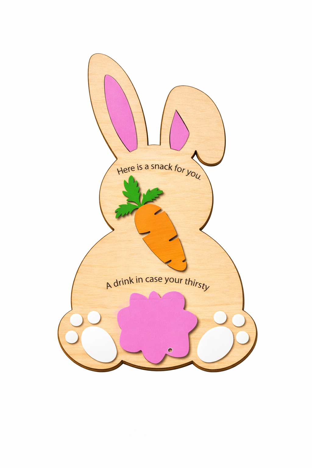 Easter Bunny Snack Sign Paint and Pop Kit