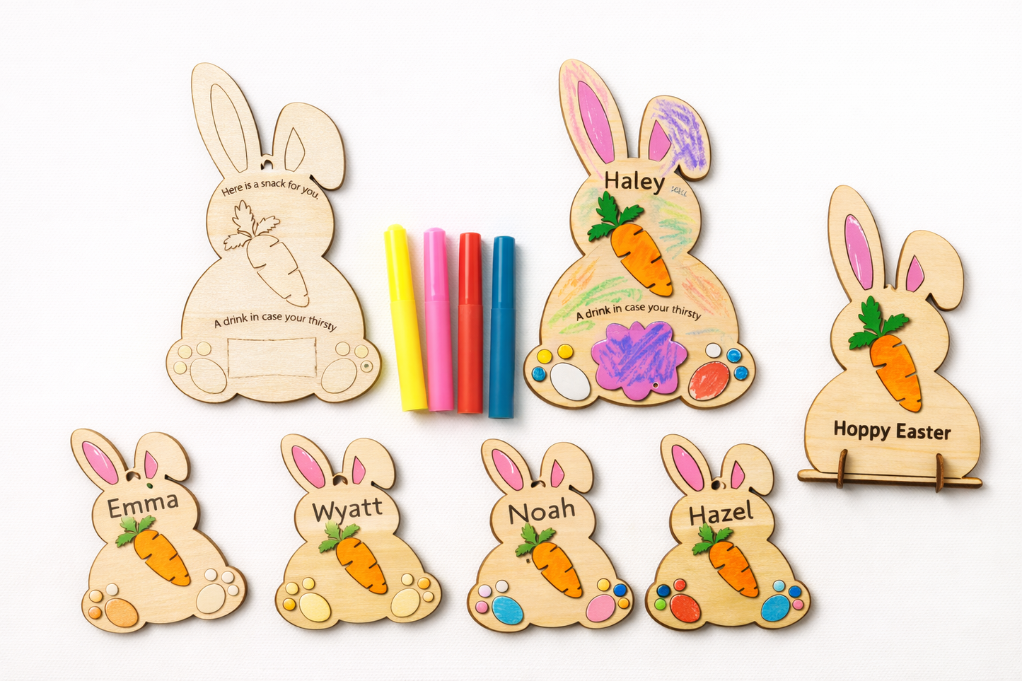 Easter Bunny Snack Sign Paint and Pop Kit