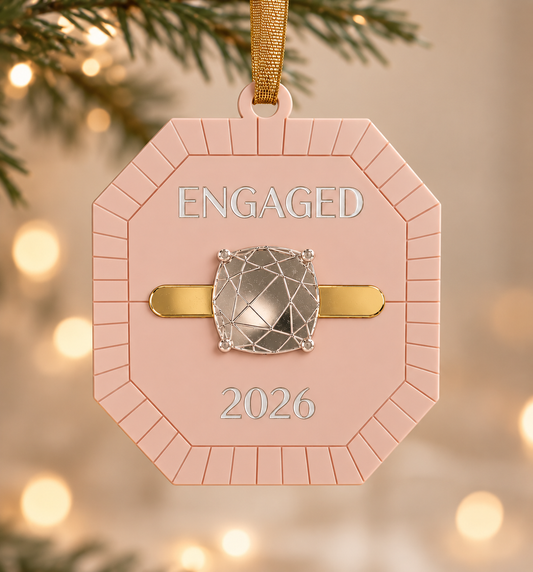 Engagement Ring Year Ornament
