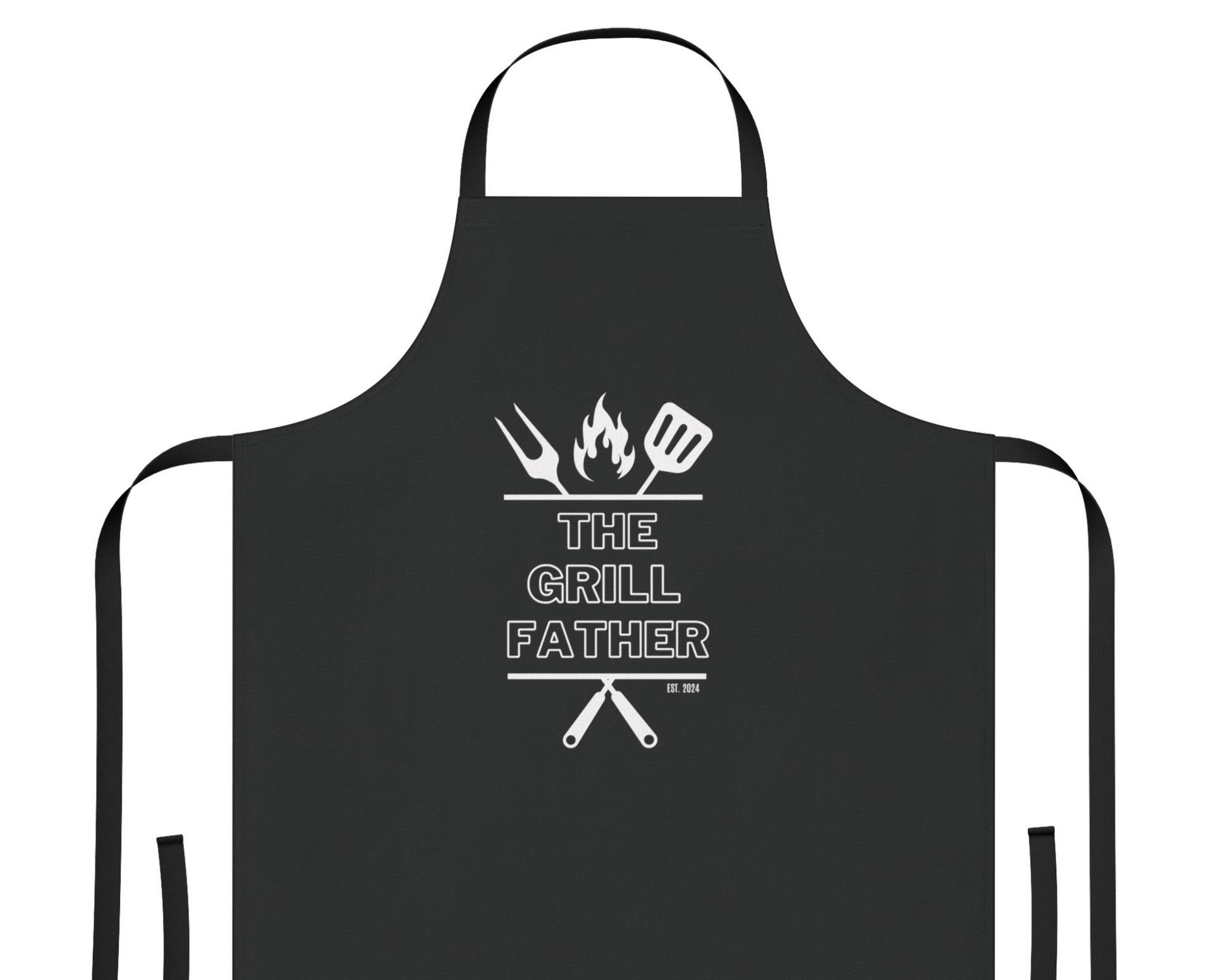 The Grillfather BBQ Cotton Apron with Est. Year - PeppaTree Designs