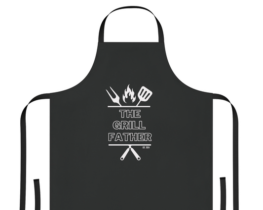 The Grillfather BBQ Cotton Apron with Est. Year - PeppaTree Designs