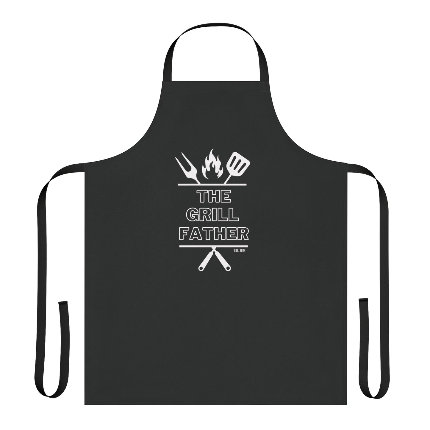 The Grillfather BBQ Cotton Apron with Est. Year - PeppaTree Designs