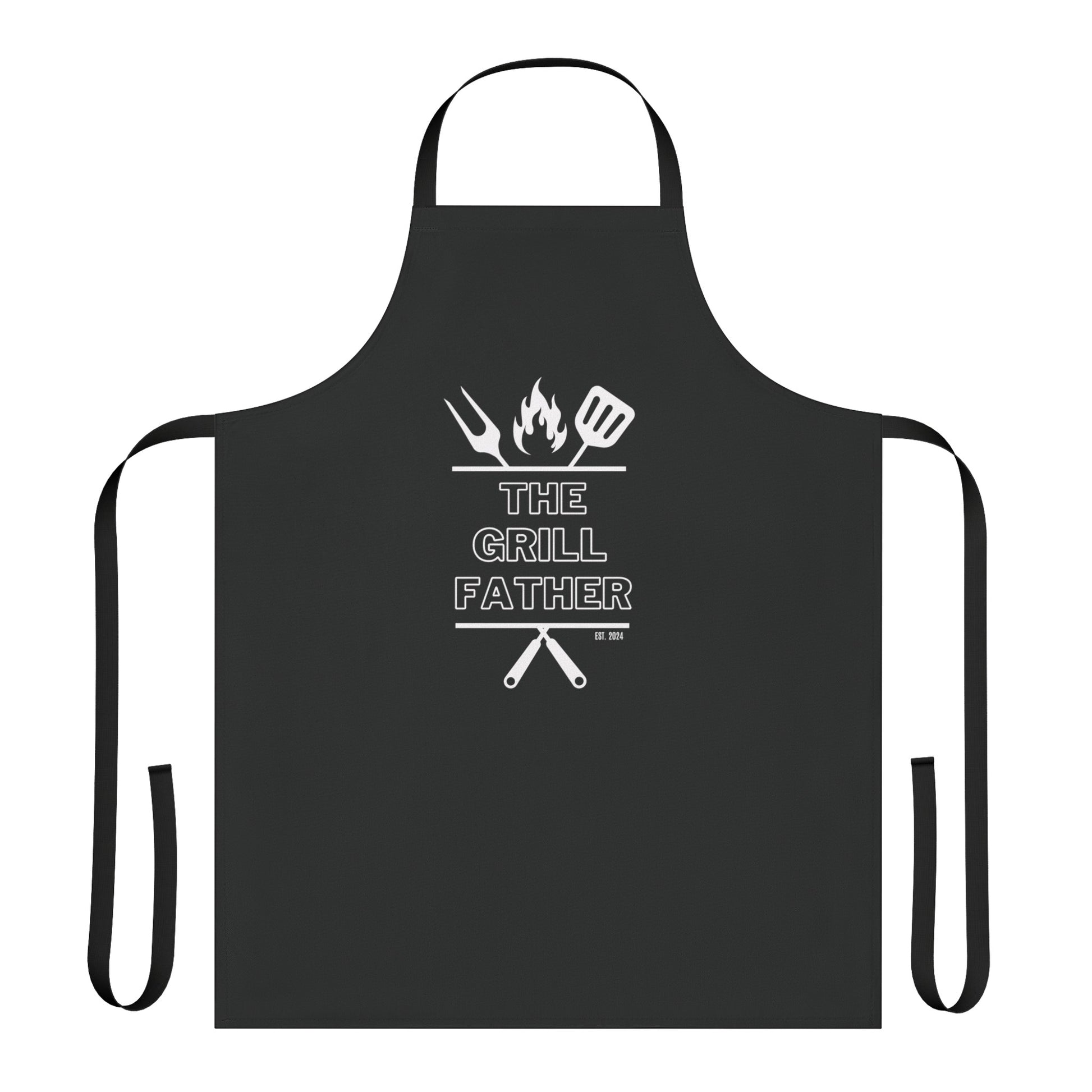 The Grillfather BBQ Cotton Apron with Est. Year - PeppaTree Designs