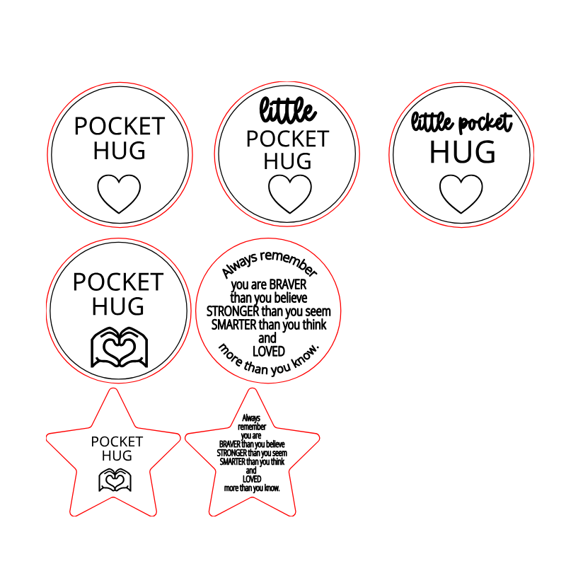 Pocket Hug Token - PeppaTree Designs