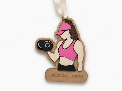 Gone to Gym Ornament - Personalised