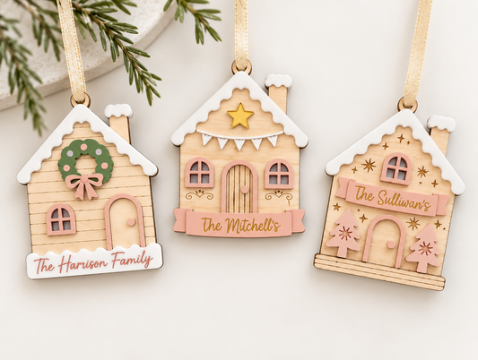 Christmas House Ornament