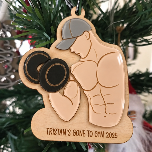 acrylic gym ornament