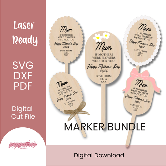 Mother's Day Bouquet Markers - Digital Download