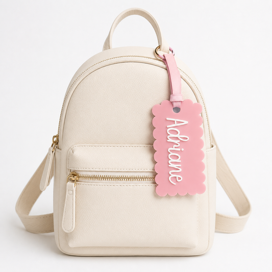 Scalloped Bag Tag - Custom Names