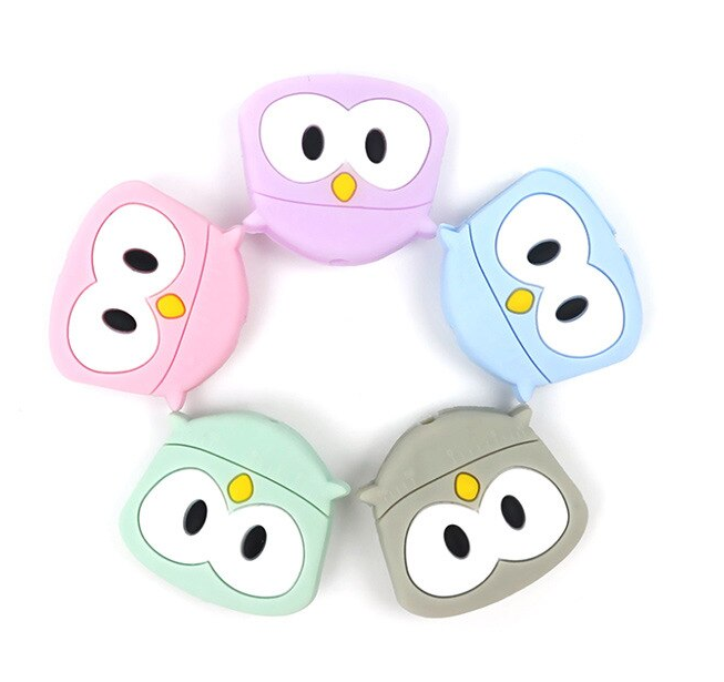 Owl Face Silicone Bead | 1pce - PeppaTree Design Store
