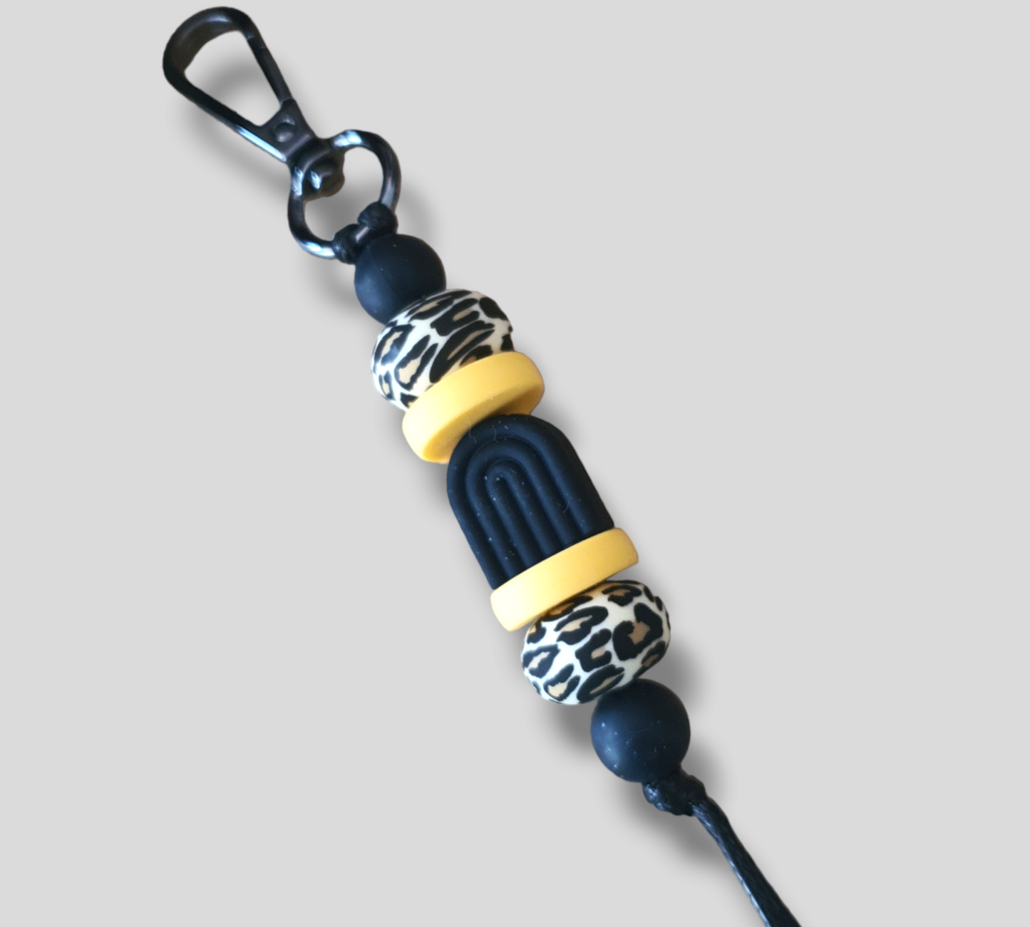 Yellow Black and Gold "Bee Collection" | Handmade Keyring or Lanyards - PeppaTree Design Store
