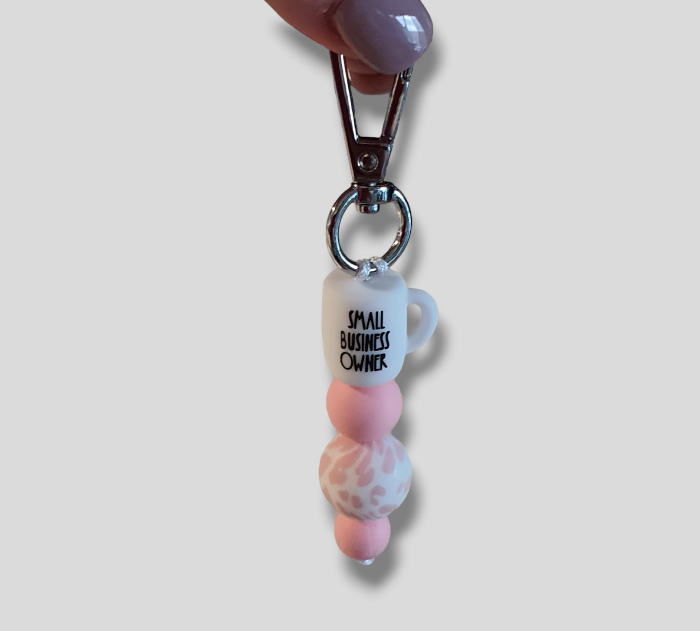 Coffee Mug Keychain or Lanyard | Small Business Owner - PeppaTree Design Store
