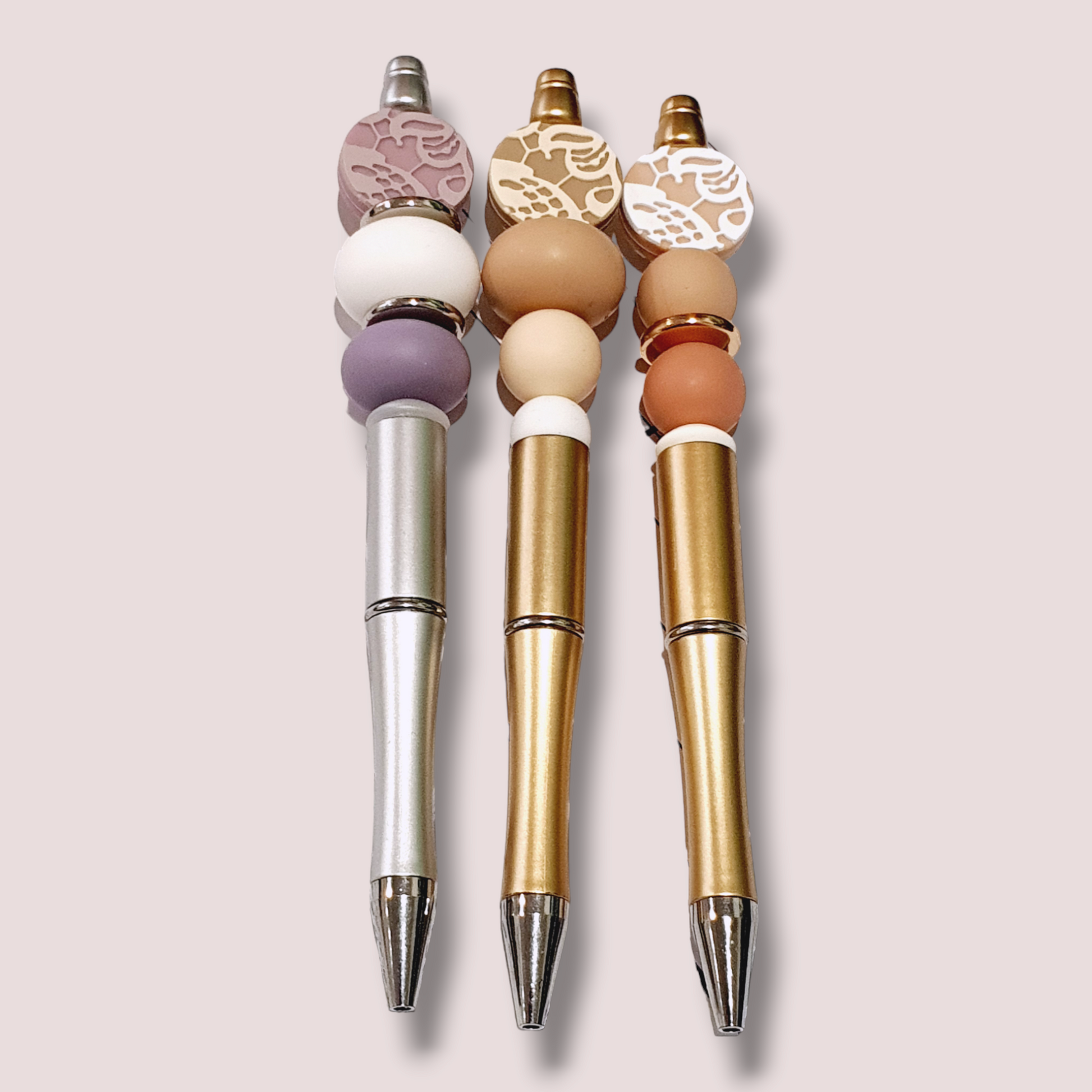 Lace Motif Beaded Pen - various styles - PeppaTree Design Store