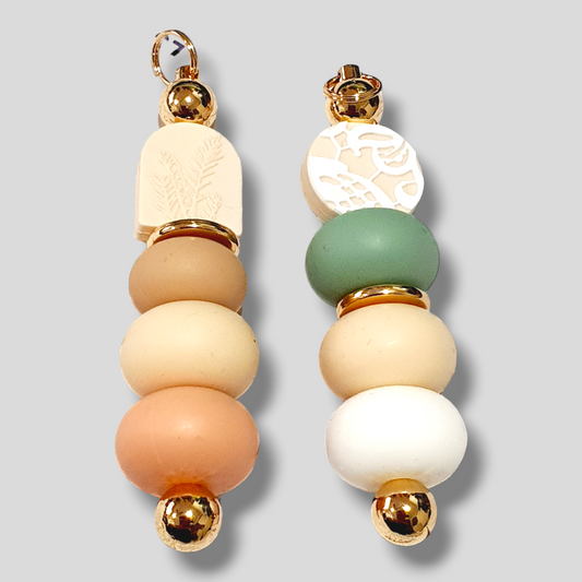 Lace Motif Bead Bar Keychains - various styles - PeppaTree Design Store