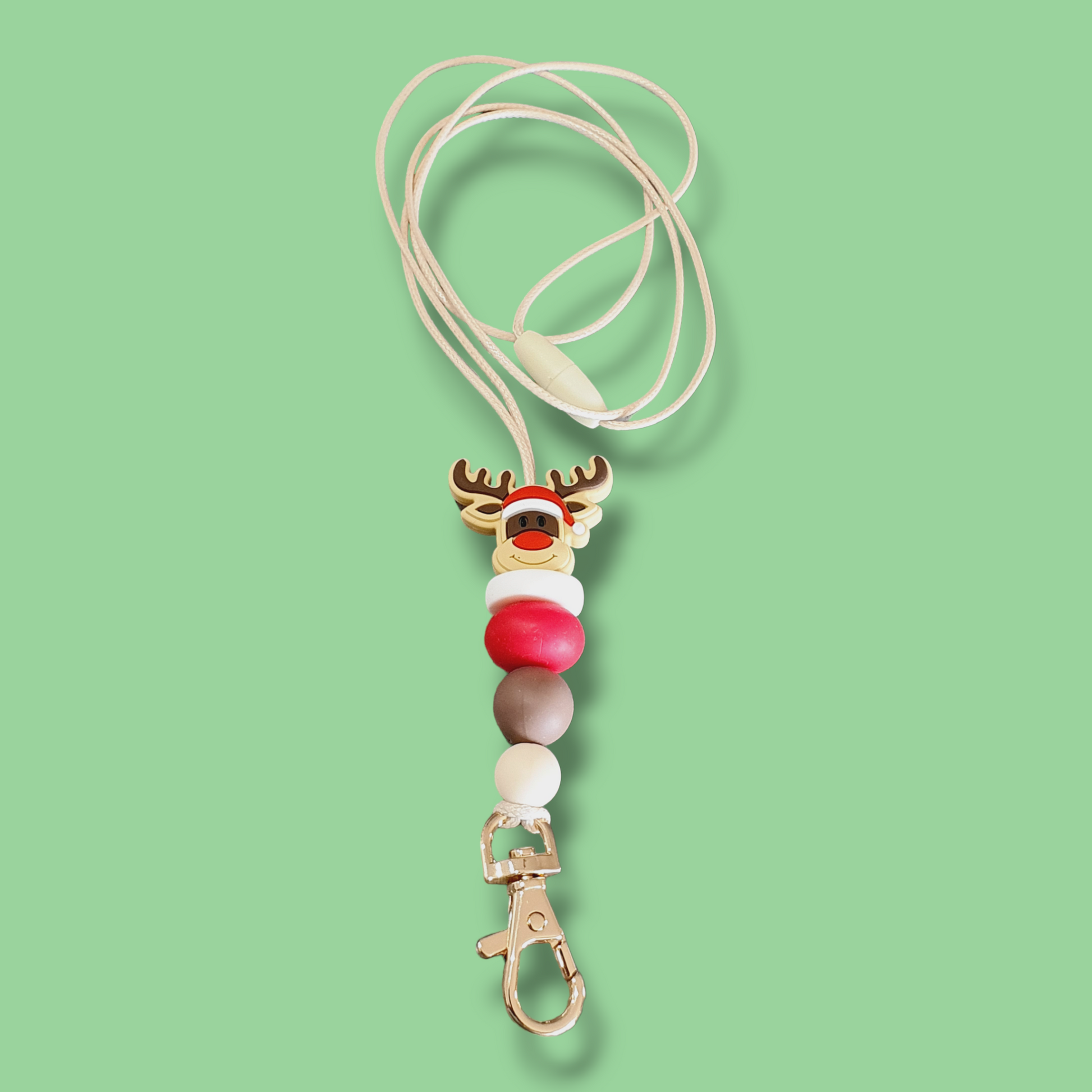 Christmas Reindeer Vibes Lanyard - PeppaTree Design Store