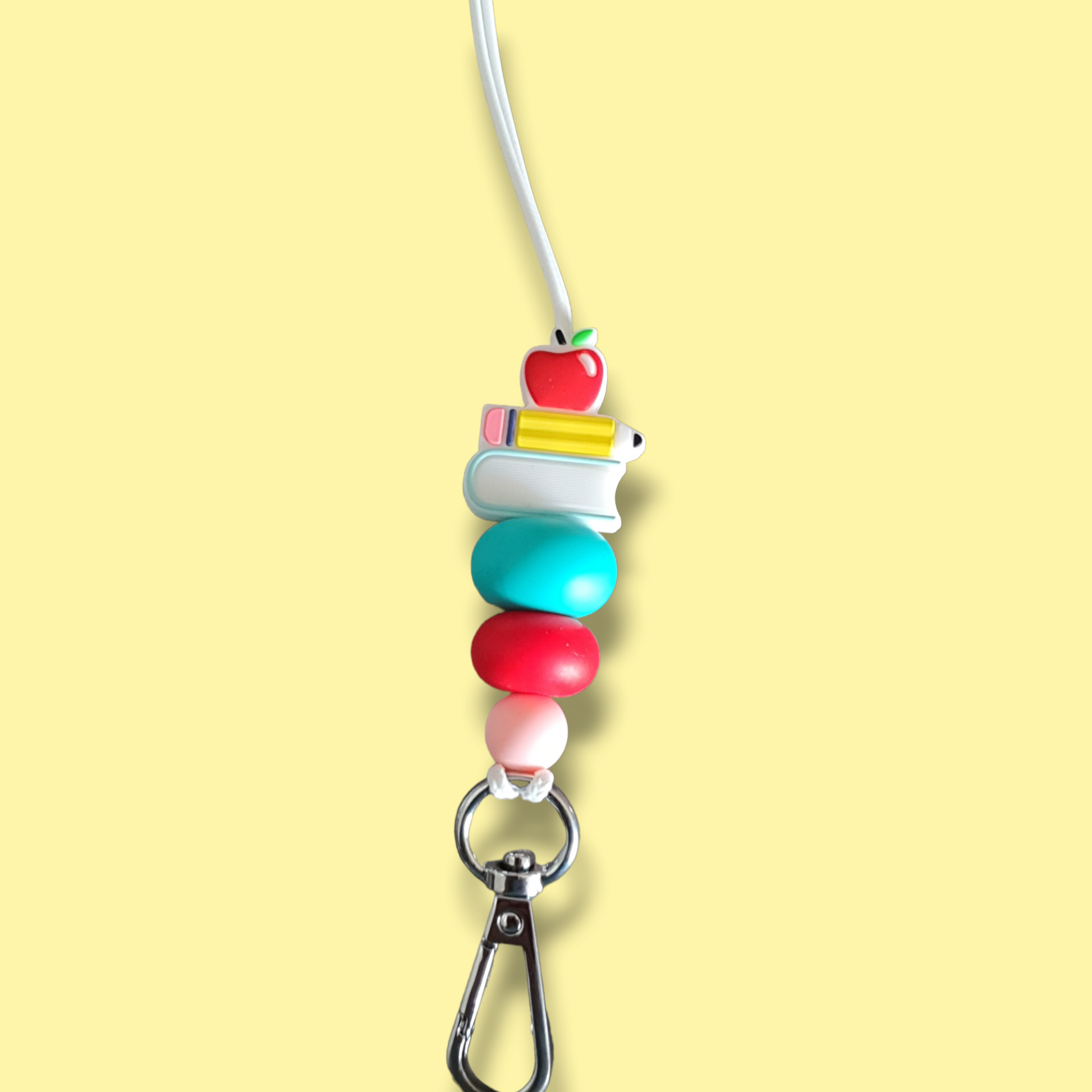 Teacher Apple Pencil Book Lanyard - PeppaTree Design Store