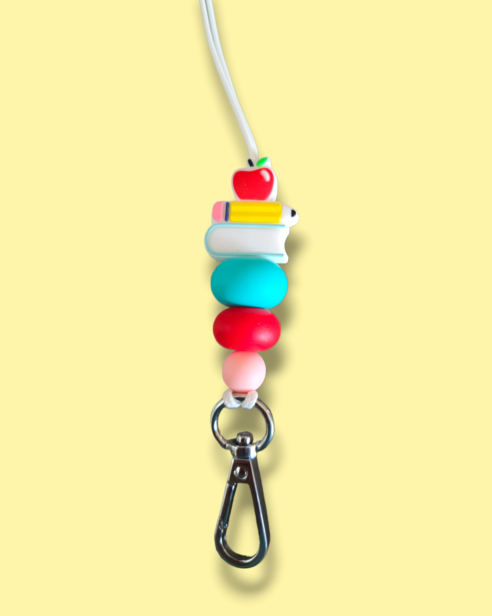 Teacher Apple Pencil Book Lanyard - PeppaTree Design Store