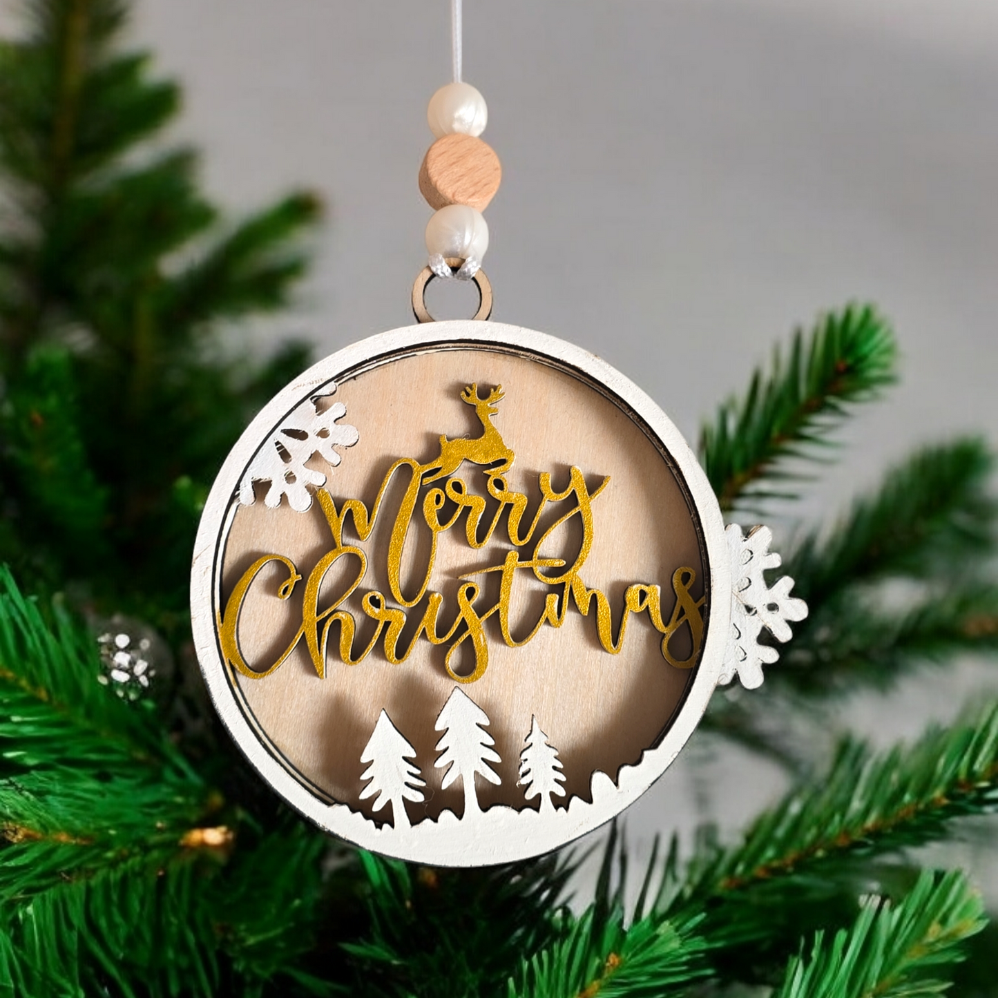 Merry Christmas 3D Tree Ornament
PeppaTree Designs