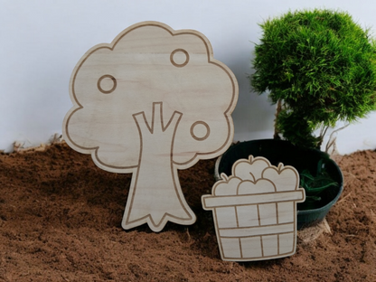 Farm Animals Play Scene Set - Colouring Set - PeppaTree Designs