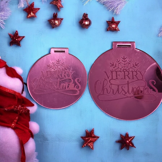 Merry Christmas Acrylic Ornament - PeppaTree Designs