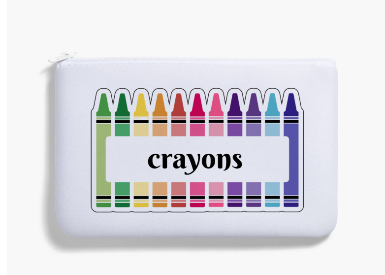 Crayons Pencil Bag - PeppaTree Designs
