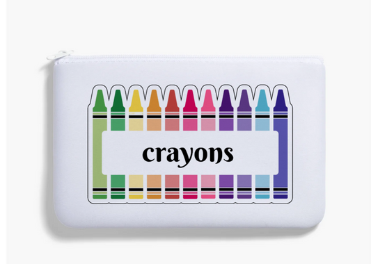 Crayons Pencil Bag - PeppaTree Designs