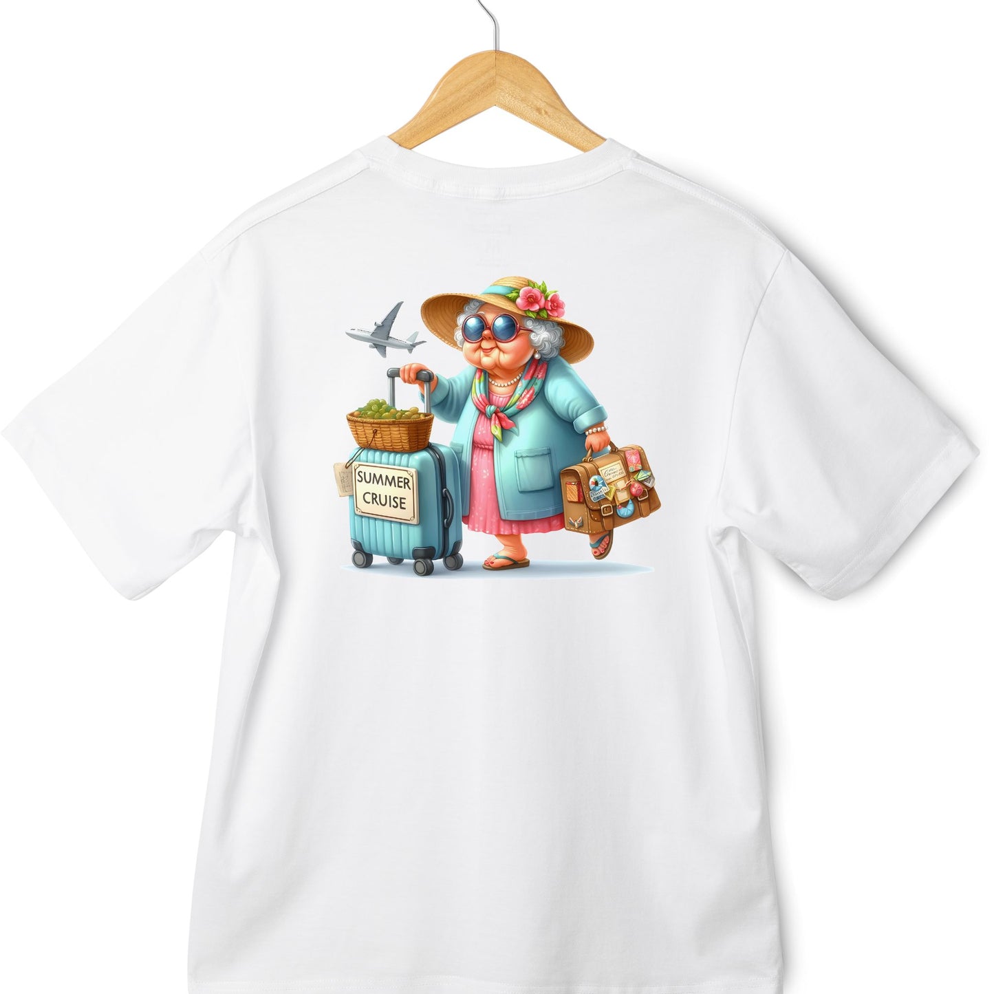 Old Lady Funny Cruise or Holiday T-shirts - Various Styles - PeppaTree Designs