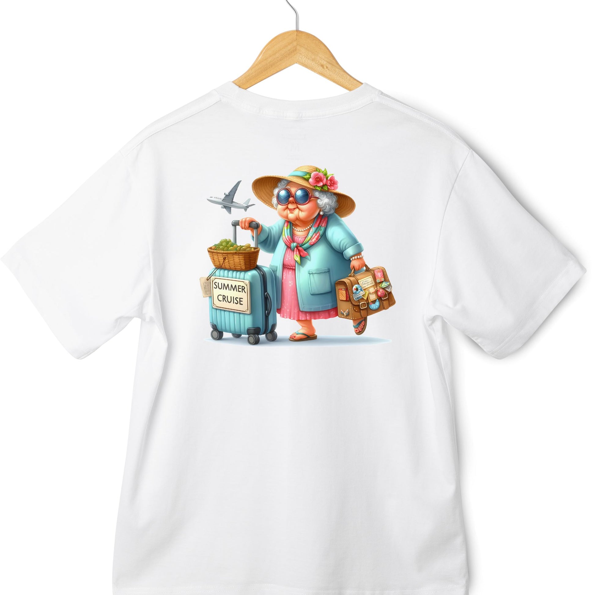 Old Lady Funny Cruise or Holiday T-shirts - Various Styles - PeppaTree Designs