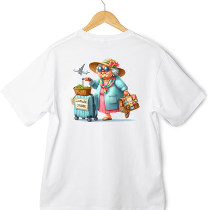 Old Lady Funny Cruise or Holiday T-shirts - Various Styles - PeppaTree Designs