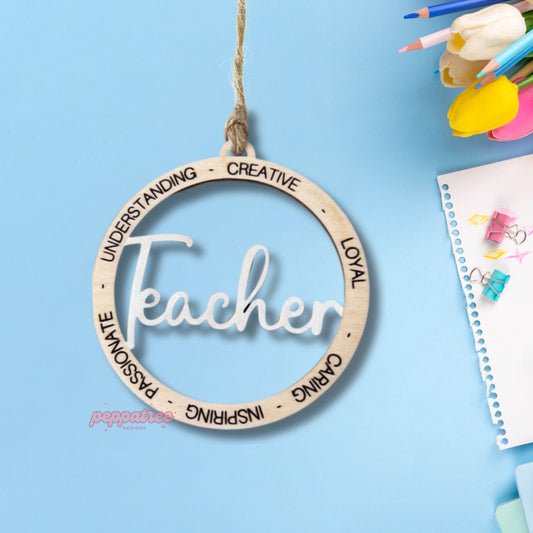 Personalised Message and Name Ornament