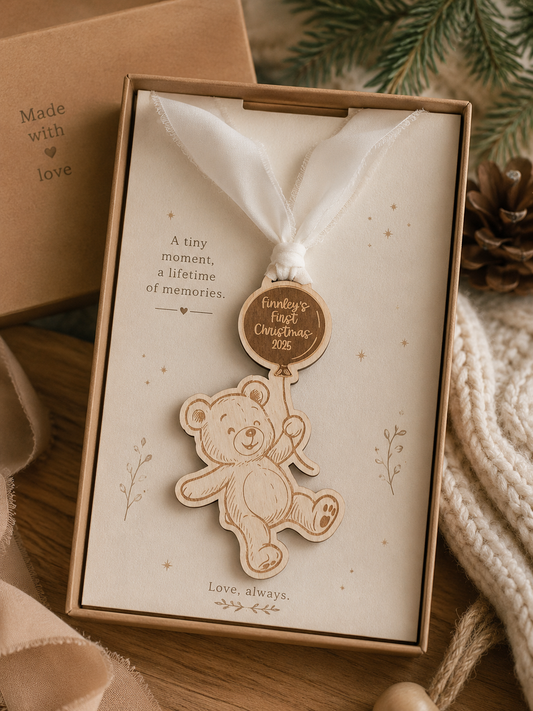 Personalised Teddy Bear Ornament