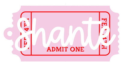 Valentines Ticket Tag