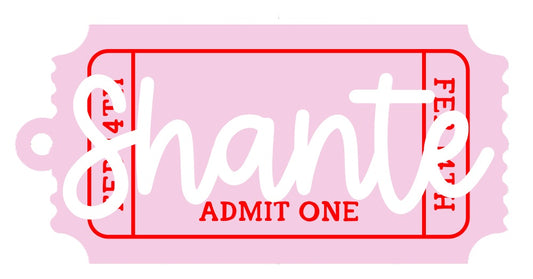 Valentines Ticket Tag