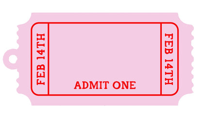 Valentines Ticket Tag