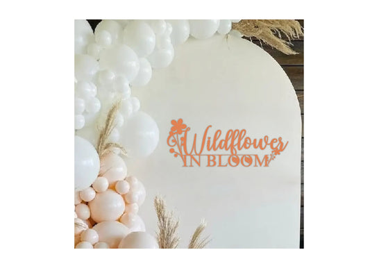 wildflower in bloom baby shower decor