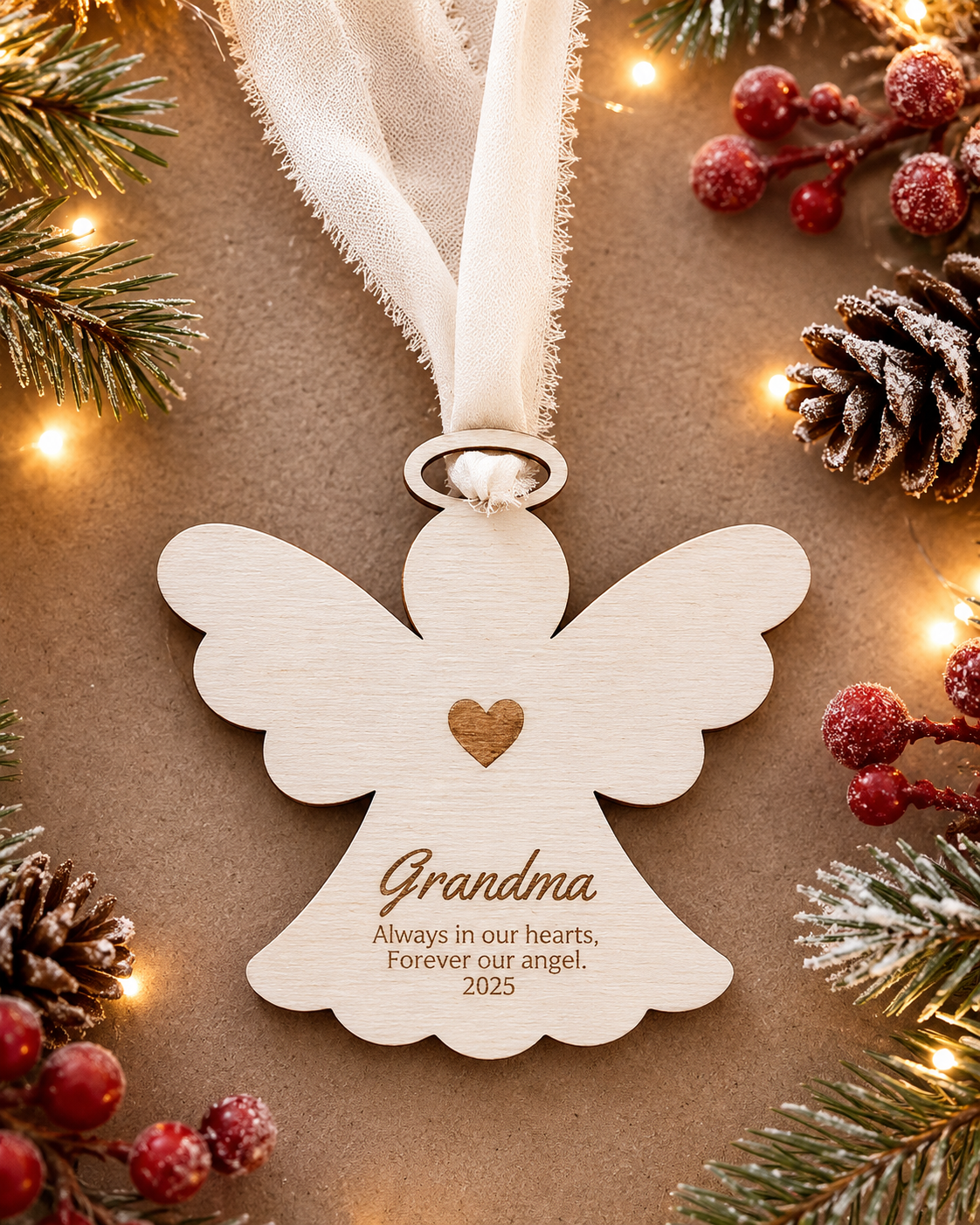 Angel Memorial Ornament - Grandma
